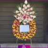خرید تاج گل نمایشگاهی - سفارش آنلاین تاج گل - تاج گل تبریک