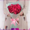 خرید و سفارش دسته گل رز 9 شاخه ای - دسته گل با دیزاین خاص - انگور- سفارش دسته گل ارزان