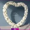 استند قلب ایستاده گل آرایی شده تم سفید (گل آرایی در محل شما) - Image 3