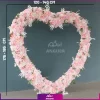 استند قلب ایستاده گل آرایی شده تم صورتی (گل آرایی در محل شما) - Image 2