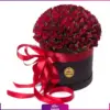 خرید باکس گل رز مینیاتوری - سفارش آنلاین باکس گل - باکس گل رز مینیاتوری 101 شاخه-انگور