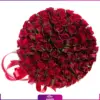 خرید باکس گل رز مینیاتوری - سفارش آنلاین باکس گل - باکس گل رز مینیاتوری 101 شاخه-انگور