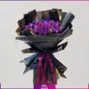 خرید و سفارش دسته گل لوکس - خرید دسته گل به همراه رز بنفش - دسته گل خاص رز بنفش 19 شاخه-انگور