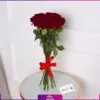 خرید و ارسال دسته گل رز قرمز - سفارش دسته گل رز قرمز 15 شاخه- دسته گل رز کوچک-انگور