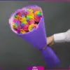 خرید 9 شاخه گل رز هفت رنگ - سفارش آنلاین دسته گل رز هفت رنگ کوچک - انگور