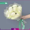 ارسال فوری گل : دسته گل 11 شاخه رز سفید (ارسال فوری گل) (1)