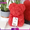خرس عروسکی با گل رز (تحویل در فرانسه) - Image 2
