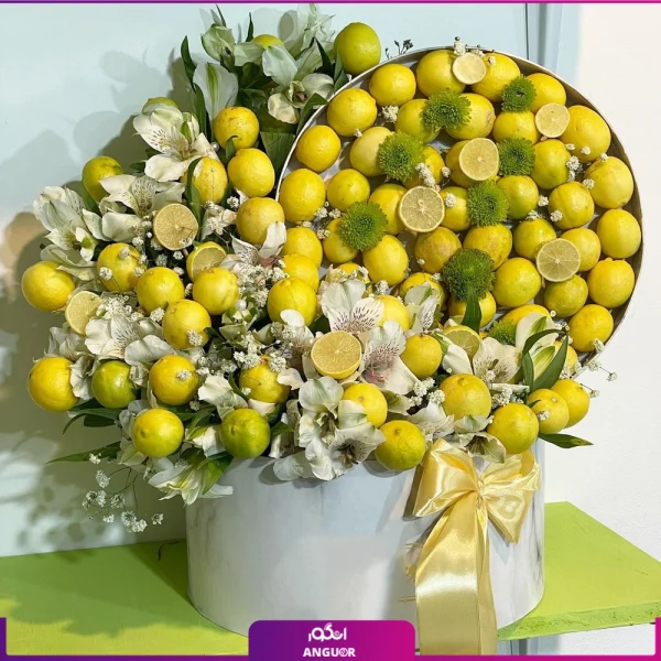 باکس لیمو ترش با گل آلستر