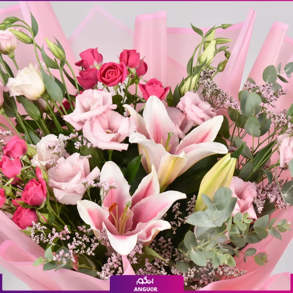 سفارش دسته گل لیلیوم - خرید دسته گل بین الملل