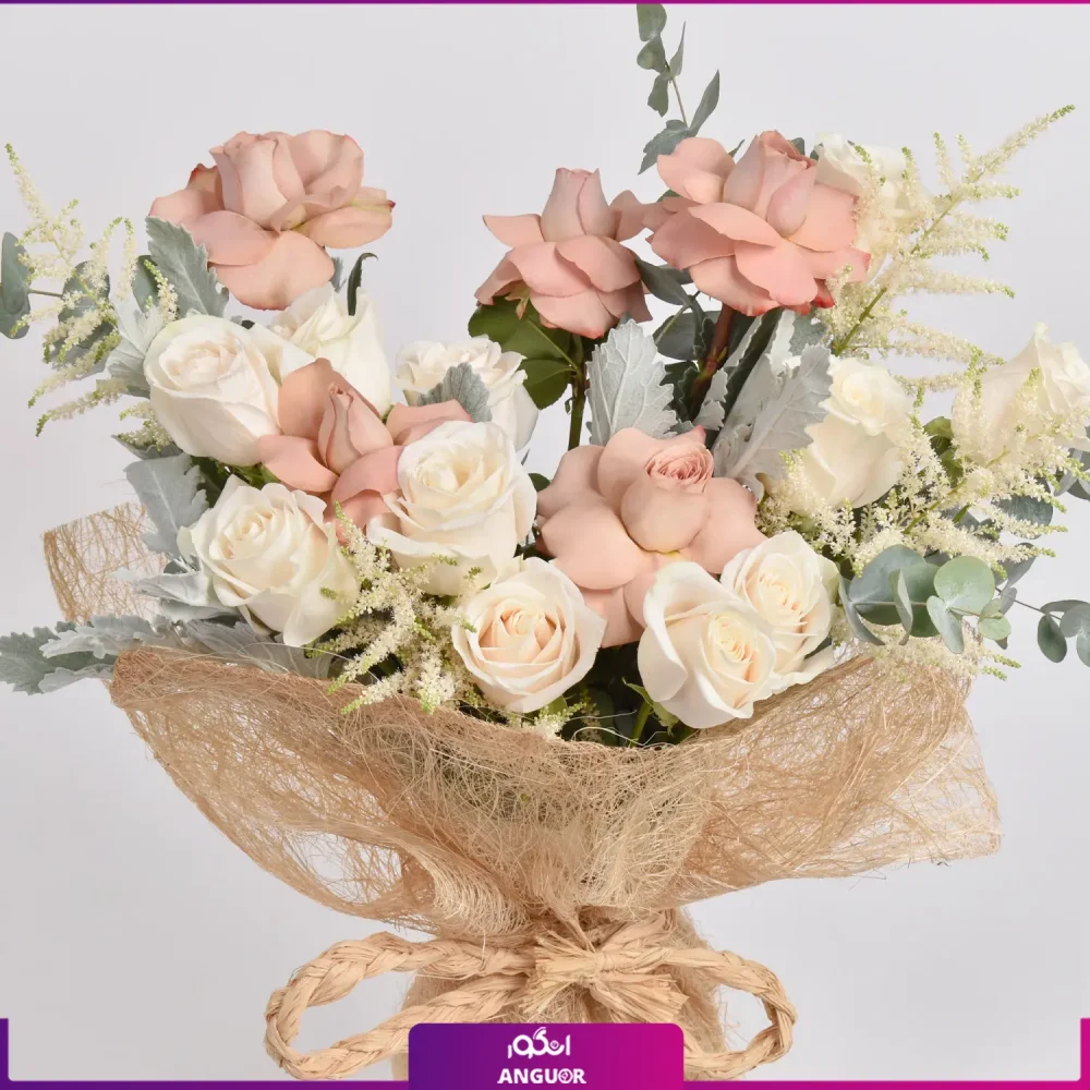 خرید دسته گل با دیزاین خاص - سفارش دسته گل رز - سفارش آنلاین دسته گل رز به خارج از کشور - طرح بین الملل