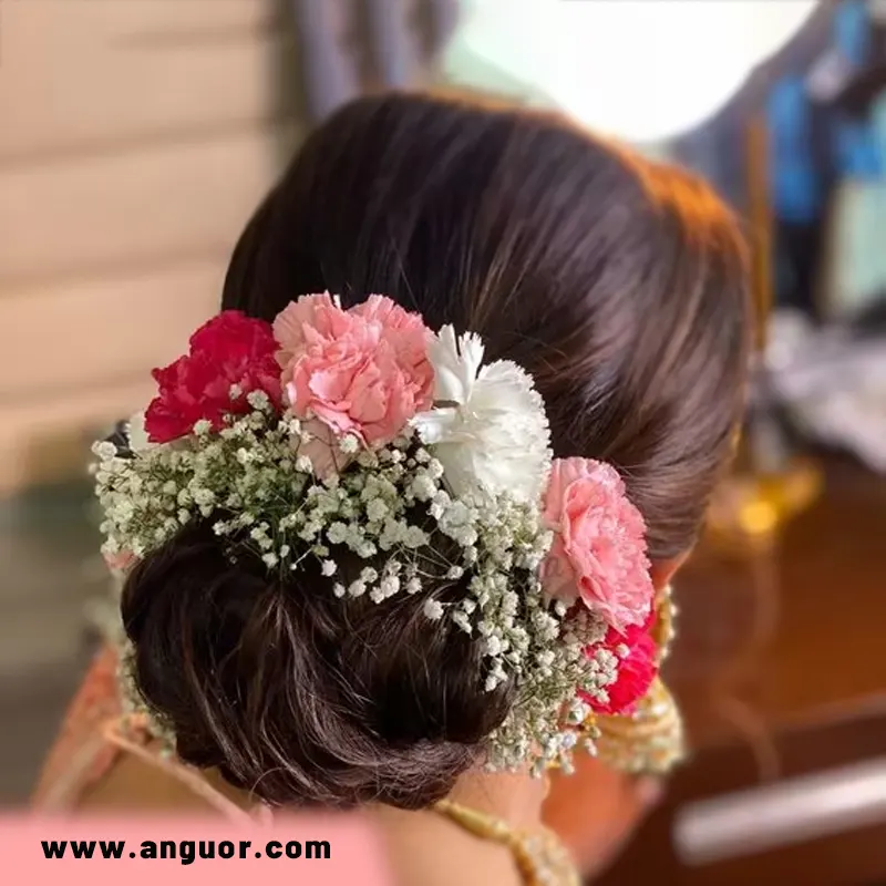 مدل مو با گل طبیعی همراه با نکات کنکوری - انگور