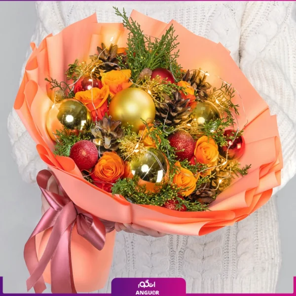 خرید دسته گل کریسمس - سفارش آنلاین دسته گل - کریسمس