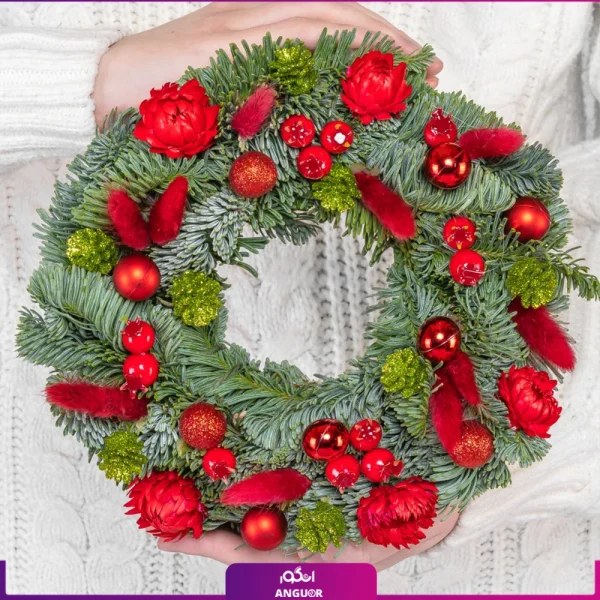 خرید حلقه گل کریسمس - سفارش گل برای کریسمس