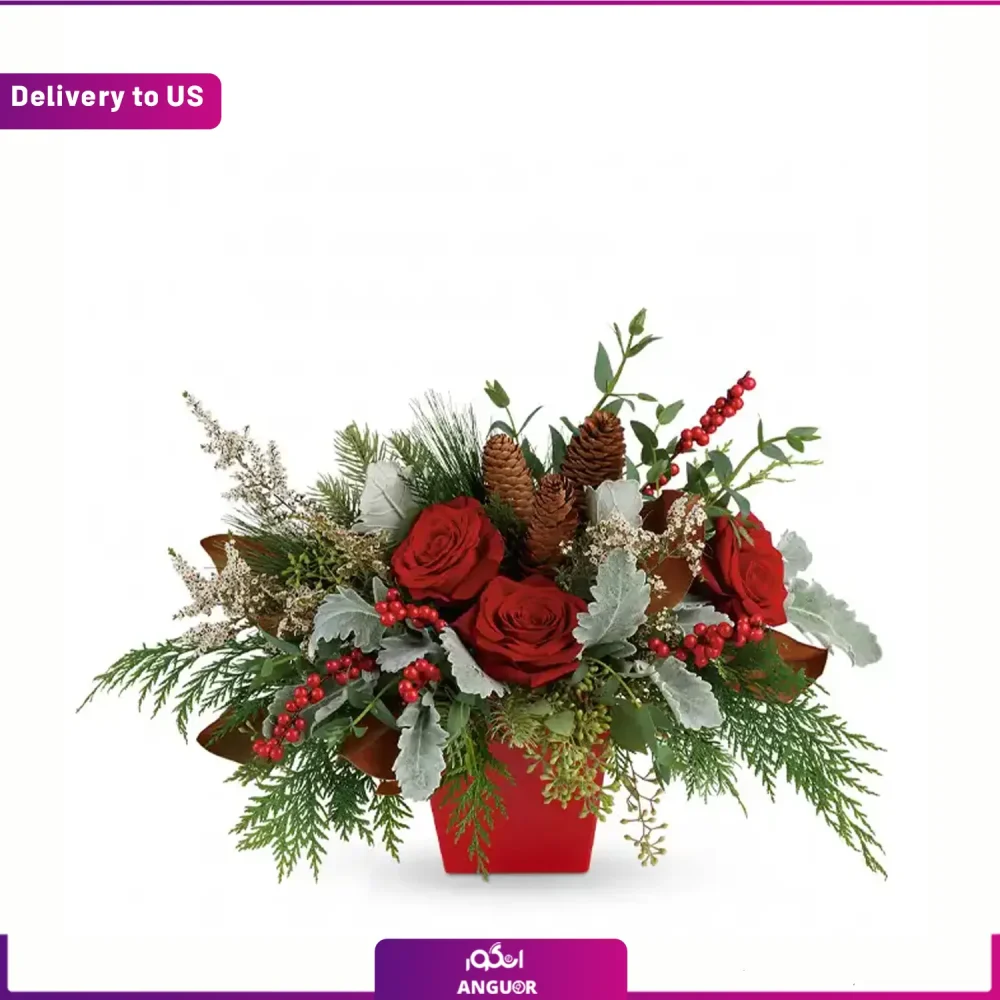 خرید باکس گل - ارسال باکس گل به امریکا - ارسال گل به خارج