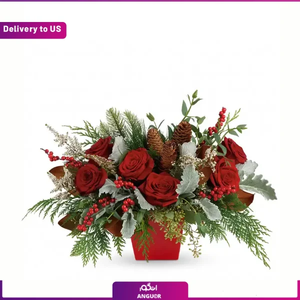 خرید باکس گل - ارسال باکس گل به امریکا - ارسال گل به خارج