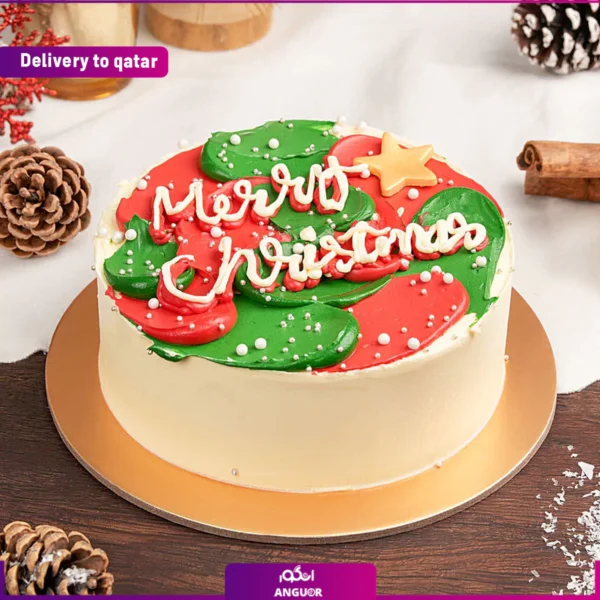 کیک کریسمس - سفارش آنلاین کیک - انگور