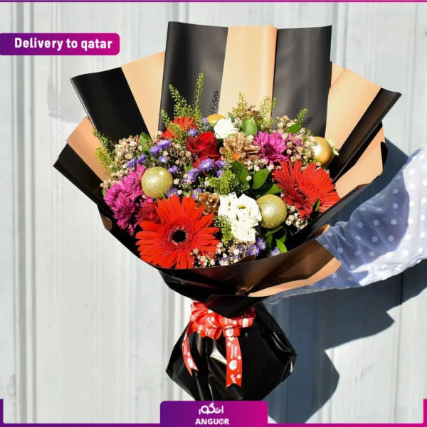خرید آنلاین دسته گل - انگور - ارسال دسته گل کریسمس به قطر