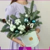 خرید آنلاین باکس گل کریسمس - سفارش آنلاین گل - باکس کریسمس جادوویی