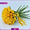 دسته گل رز زرد 30 (تحویل در کویت) - Image 2