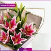 دسته گل لیلیوم صورتی (تحویل در امارات) - Image 2