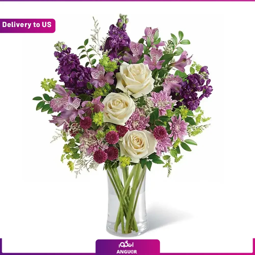 خرید و سفارش دسته گل - دسته گل ولنتاین - ارسال گل به آمریکا