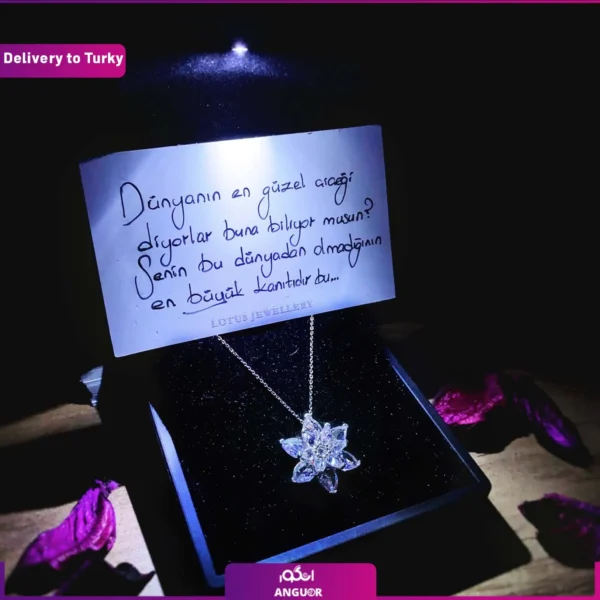 گردنبند طرح گل و ارسال به ترکیه