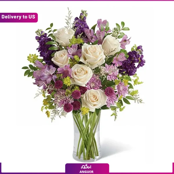 خرید و سفارش دسته گل - دسته گل ولنتاین - ارسال گل به آمریکا