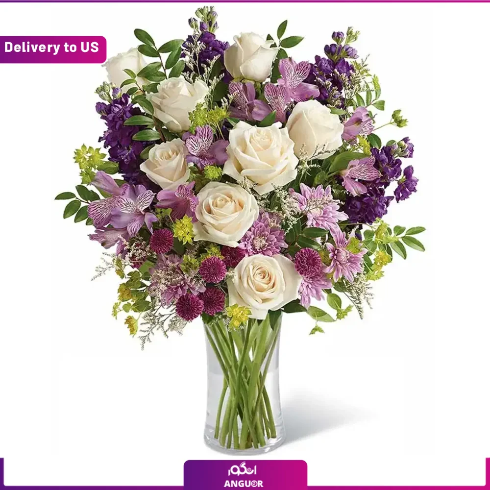 خرید و سفارش دسته گل - دسته گل ولنتاین - ارسال گل به آمریکا