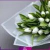 دسته گل لاله- خرید آنلاین گل لاله سفید- انگور