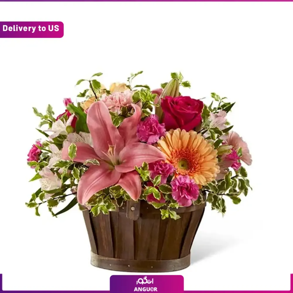 (Delivery to USA) Garden of Lily Basket - Image 3