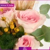 دسته گل 3 شاخه رز صورتی (تحویل در ترکیه) - Image 2