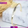 گردنبند مروارید عشق با دستنبد استیل حک اسم سفارشی  (تحویل در ترکیه) - Image 3
