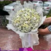 دسته گل تی تی گل - سفارش دسته گل به همراه گل عروس - خرید آنلاین دسته گل زیبا