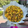 خرید دسته گل رز مینیاتوری - سفارش آنلاین دسته گل - دسته گل با تم زرد