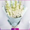 دسته گل گلایول سفید 8 شاخه - Image 3