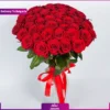 دسته گل رز قرمز 50 شاخه (تحویل در بلغارستان)