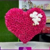 خرید باکس گل - سفارش باکس گل قلب من - هدیه باکس گل ولنتاین
