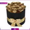 باکس گل رز طلایی 10 شاخه (تحویل در امریکا)