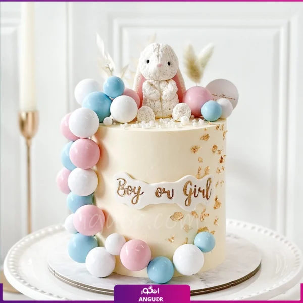 کیک تعیین جنسیت شیک سفارش کیک تعیین جنسیت - ایده برای کیک تعیین جنسیت - انگور