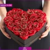 باکس گل رز جاودان قلبی VIP  (تحویل در آمریکا) - Image 2