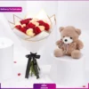 دسته گل با عروسک تحویل امارات