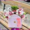 گل رز و قلم فور و لوازم سفره هفت سین در باکس
