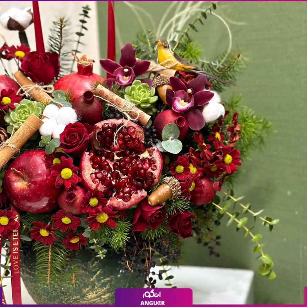 باکس گل چله‌نشینِ گل‌های سرخ - Image 2