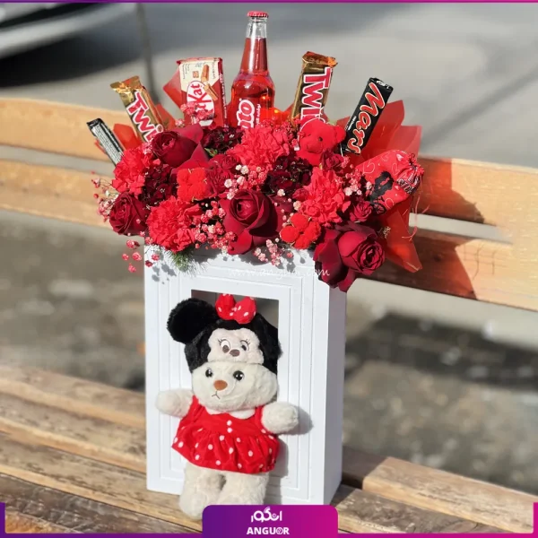 باکس گل و شکلات مدل مینی‌موس