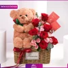 سبد گل ,شکلات,عروسک برای ولنتاین (تحویل در امارات)
