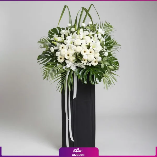 پایه_گل_ترحیم_زیبا_مدل_ژاپنی